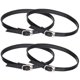 thumbnail image 1 of Uxcell 4 pares de correas para zapatos de tacón alto, correas de tobillo desmontables, accesorios para zapatos para mujeres, negro mate, 1 of 6