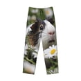 thumbnail image 6 of Goofa Daisy Guinea Pig Pattern Printed Soft Pajama Pants for Men, Wide Leg Comfy Casual Lounge Yoga Pants-Medium, 6 of 9
