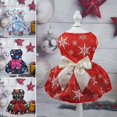 thumbnail image 4 of Winter Pets Dresses Christmas Dog Clothes Warm Cute Printed Skirt for Puppy Cat Kitten Dog Dress Cotton Pet Clothing Cat Costume ShopWise Round, 4 of 16