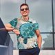 thumbnail image 4 of Fotbe Watercolor Sea Turtle Camiseta Polo de Golf para Hombre con Estampado – Camisa Deportiva Transpirable con Cuello Abotonado-Large, 4 of 6