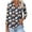 Navy Plus Size Blouse for Women_s, variant on 3/4 Sleeve Blouses for Women Dressy Casual Tunic Tops V Neck Flower Pattern Loose Fit Fall Fashion Shirts Spring Tops Business Elegant Work Topss XXL
