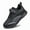 Black Grey, variant on vibdiv Boys Girls Running Sneakers Slip on Breathable Tennis Athletic Walking School Kids Shoes All Black Toddler Size 5