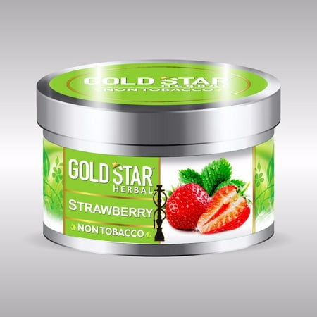 GOLDSTAR Herbal NON Tobacco Smoke STRAWBERRY Flavor Premium Hookah 200 (Best Hookah Tobacco Flavors)