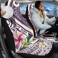 thumbnail image 3 of Uorisanigo Car Front Seat Covers Washable Auto Driver Seat Covers Universal Auto Cover Fit for Cars SUV Truck, 2Pcs/Set, Plumeria Purple Polynesian Tattoo, 3 of 7