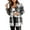 Black Grey, variant on Rosvigor Flannel Shirts for Women Plaid Jackets Long Sleeve Shackets Womens Button Down Coats Warm Blouses