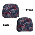 thumbnail image 6 of Kdxio Cool Red Off-Road Vehicle Pattern Print 2 Piece Car Head Rest Covers Set Auto Front/Rear Seats Headrest Cover Universal Fit Most Cars,Sedan, SUV, 6 of 9