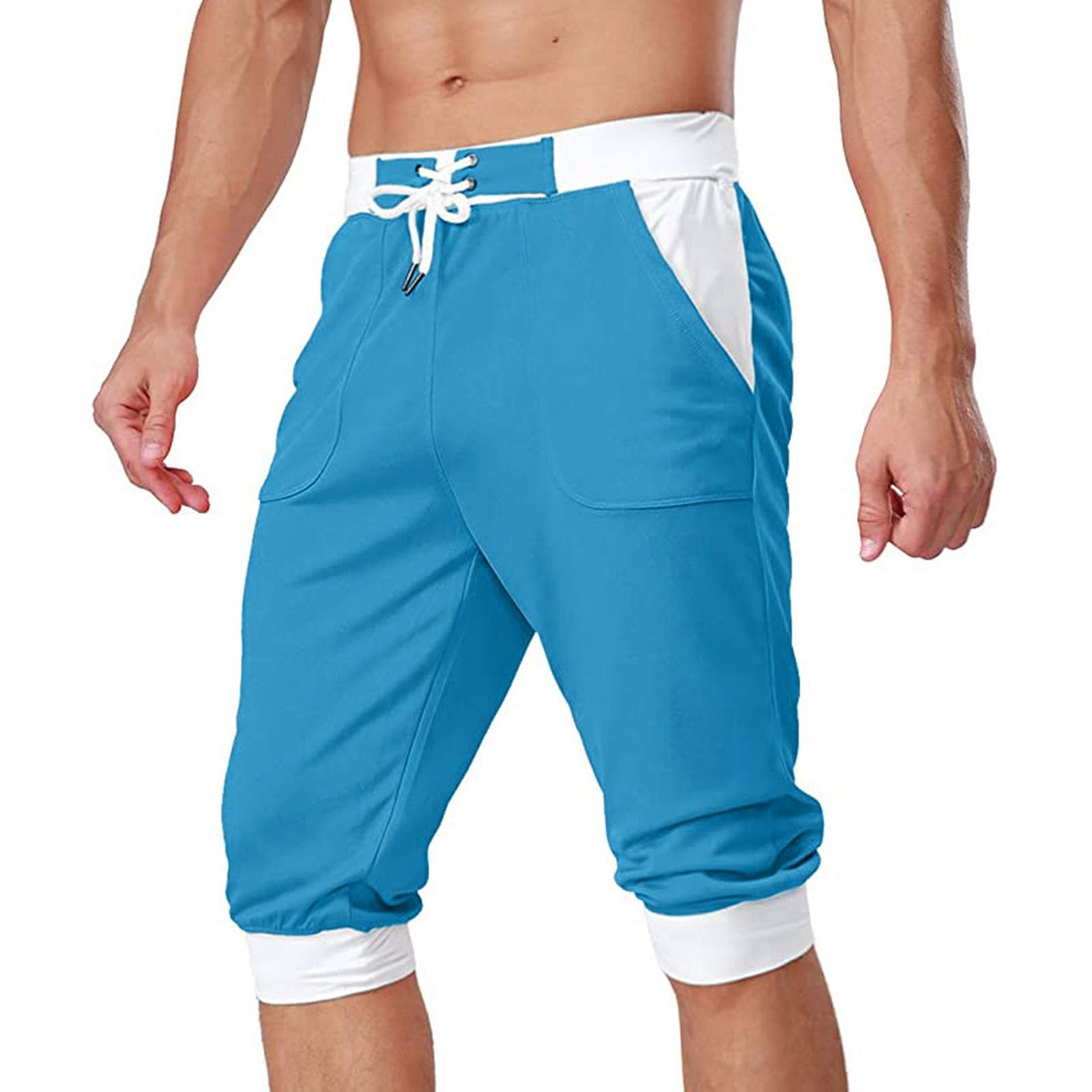 fvwitlyh Spandex Shorts Men's Fashion Ripped Short Jeans Casual Denim Shorts  with Hole - Walmart.com
