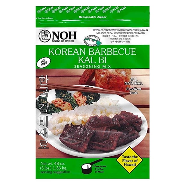 NOH Foods of Hawaii Korean Barbecue (Kal Bi) Seasoning Mix, Kalbi, 3