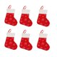 thumbnail image 1 of Weihnachts-Mini-Strümpfe, Packung mit 6 Schneeflocken-Prints mit Plüschmanschetten, eine klassische Strumpfdekoration Zhivalor CWY-0967, 1 of 5