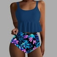thumbnail image 2 of Two Piece Bikini Sets for Women High Waisted Floral Bottoms Swimsuit Full Coverage Padded Bathing Suit Summer Beach Suit Bikini Sale Clearance Women, 2 of 5
