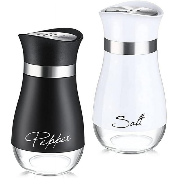 Salero y pimentero Ideal Kitchen Present, recipientes para condimentos modernos y fáciles de usar con protección contra la humedad impermeable para barbacoas al aire libre, decoración moderna y