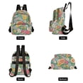 thumbnail image 4 of FORMRS Mini Backpack Purse for Women Travel Daypack Casual Shoulder Bag, Floral Pattern, 4 of 7