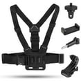 thumbnail image 1 of Dsseng Mobile Phone Chest Strap Mount   Harness Strap Holder Universal Cell Phone Clip Compatible with Action Camera POV/VLOG  Go Pro Hero 9/8  Session  Fusion  DJI OSMO Action, 1 of 9