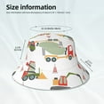 thumbnail image 6 of Naloa Excavator Reflective Double-Sided Bucket Hat, Sun Hat, Soft and Breathable for Gardening, Beaching, Camping, Hiking, Fishing, 6 of 9