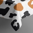 thumbnail image 5 of White and Orange Of Leopard Print Square Tablecloth,Waterproof Square Table Cover,Wipeable Spillproof Washable Table Cover for Home Kitchen Party Decor 60"x60"(152x152cm), 5 of 6
