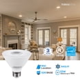 thumbnail image 3 of 6 Pack PAR30 Short Neck LED Flood Light Bulb, Dimmable, 12W 75W Equiv., High CRI90+, 3000K Warm White, 840Lm, E26 Medium Screw Base, Energy Star & UL Listed LED Spotlight, 3 of 6
