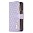 thumbnail image 5 of for Z Fold 4 Women Wallet Case, Magnetic Leather Purse Zipper Wallet Folio Flip Credit Card Coin Case Stand with Wristp Hand Strap Lanyard Compatible with Samsung Galaxy Z Fold 5 5G 2022, Purple, 5 of 10