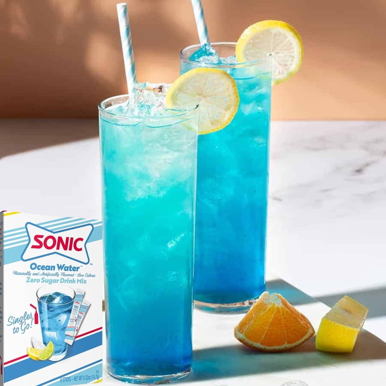 NS Sonic Singles To Go Drink Mix, Ocean Water and Strawberry