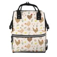 thumbnail image 1 of Disketp Chicken Family Mochila de Pañales de Gran Capacidad con Múltiples Bolsillos, Mochila de Viaje Multifuncional para Bebé, Unisex, Moderna y Resistente, 1 of 6