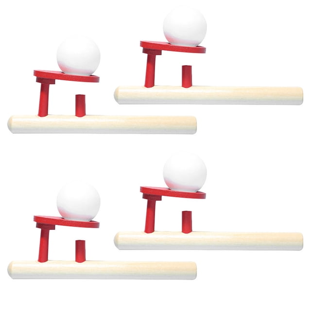 Miangastore 4Pcs Ball Blower Toy Floating Blow Pipe Balls Toys Breath Control Lip Muscle Development Fun