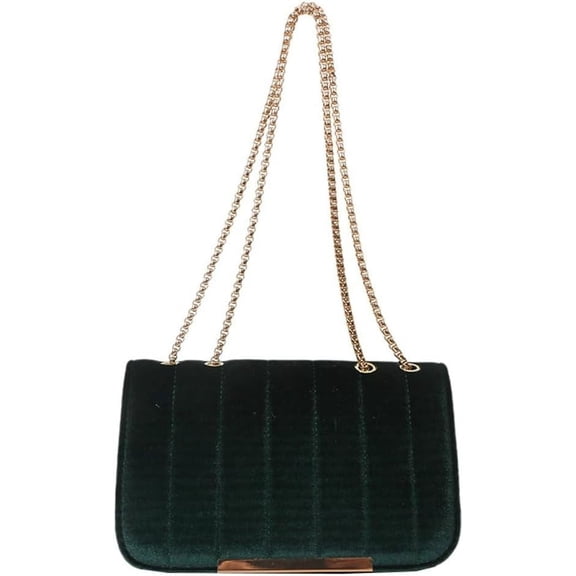 Kukuzhu Velvet Evening Bag for Women Satin Fabric Y2k Shiny Shoulder Clutch Bag Envelope Formal Party Crossbody Purse