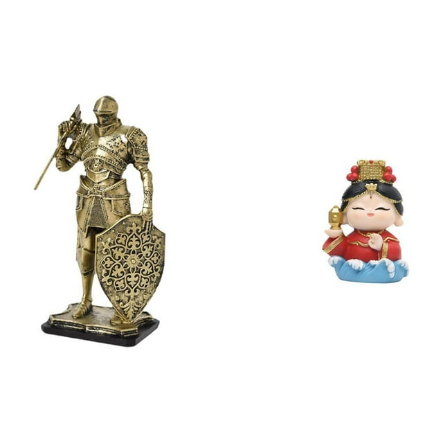 Figura de caballero de arte nórdico, estatua abstracta de resina, adorno para escritorio, armario, mesa de oficina, centro de mesa, entrada, mamá, col
