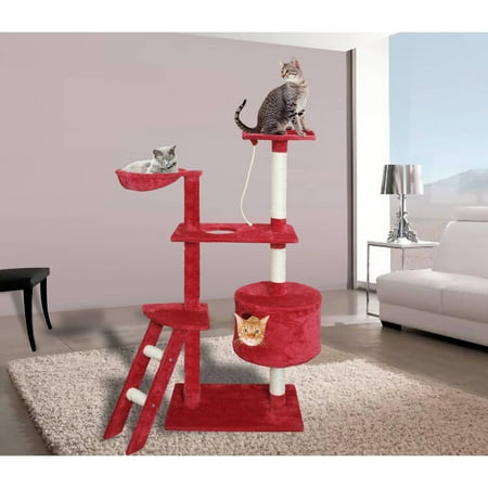 Pagoda Cat Tree - Premium Cat Tree Tower Condo Scratch Furniture, 58