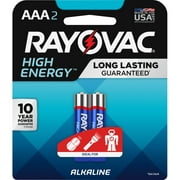 Rayovac, RAY8242K, Alkaline AAA Batteries, 2 / Pack, Blue,Gray