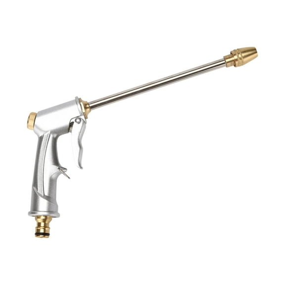 Uhuya Garden Hose Nozzle with High Pressure Jet, Heavy Duty Metal Water Hose Sprayer for Garden Watering, Car and Pet Washing