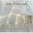 thumbnail image 4 of DOWNFORT Luxury High Fill Power Feather Down Comforter King Size, Fluffy Duvet Insert, Ultra Soft 100% Cotton Cover, All Season Hotel Comforter, 106"x90", 4 of 11
