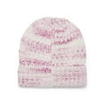 thumbnail image 3 of Time and Tru Women's Waffle Beanie, One Size Fits Most, Purple Combo, 3 of 3