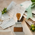 thumbnail image 1 of RKSTN Rouleau de Date Vintage Rouleau de Date Manuel Style Spécial Effet Imitation Carton de Poste Rouleau en Bois, 1 of 1