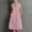 Pink, variant on Button up Dress for Women House Dresses for Women with Pockets Solid Color Sleeveless V Neck 2026 Summer Full Length Dress for Night Out and Club