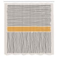 thumbnail image 2 of Ambesonne 60's Shower Curtain, Swirling and Vertical Lines, 69"Wx75"L, Pale Orange Dark Grey, 2 of 4