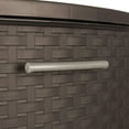 thumbnail image 5 of Stylish and Durable Weave Pattern Plastic Drawers 4-Drawer Tower, Ideal for Open Storage Needs, Espresso, 5 of 6