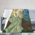 thumbnail image 1 of YFYANG Anti-Pilling Ultra-Soft Micro Fleece Cover Blanket for Bed Sofa, Forest Little Girl Pattern Throw Blanket for All Seasons, 80"x60", 1 of 9