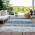thumbnail image 6 of Addison Rugs Chantille Indoor/Outdoor Transitional Stripes Navy Washable Rectangle Rug, 5' x 7'6", 6 of 6