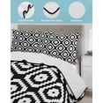 thumbnail image 3 of Twin XL Quilt Bedding Set, Black White Geometric Reversible Summer Quilt 3 Pieces, Modern Abstract Art Lightweight Bedspreads Coverlets with 2 Pillow Shams for All Seasons, 3 of 5