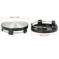 thumbnail image 4 of REGALWOVEN 4 Pcs Black 60mm Dia 5 Clips Car Wheel Center Hub Rim Caps Cover, 4 of 5