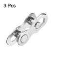 thumbnail image 3 of Uxcell 3pcs Bicycle Missing Link 11 Speed Reusable Steel Bike Chain Link Silver, 3 of 7