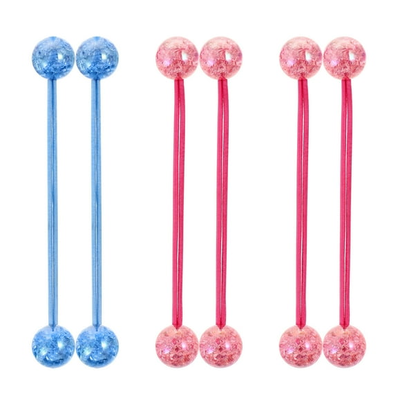 3 Pairs Bubble Ball Ponytail Hair Holders Ropes for Women - Unbranded Elastic Hair Ties