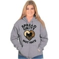 thumbnail image 4 of Spread Unity Not Hate Social Justice Zip Up Hoodie Men's Women's Brisco Brands S, 4 of 6