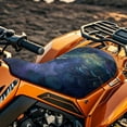 thumbnail image 3 of Uorisanigo ATV Seat Cover Waterproof Blue Mushroom Print Dirt Bike Seat Cushion Cover Proof Outdoor UV Protection for 2014-2020 Polaris Sportsman 400 500 850 1000, 3 of 7