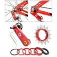 thumbnail image 3 of LOVIVER Chaîne de Vélo Dérailleur Arrière Vitesse Cyclisme Offres Kit Unique Conversion Vélo Rouge 15T, 3 of 8