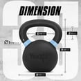 thumbnail image 2 of Kettlebell Yes4All, hierro fundido, 16 kg/35 libras, con recubrimiento en polvo QCG3, 2 of 7