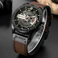 thumbnail image 5 of Curren Men Military Sports Watches Men's Quartz Date Clock Man Casual Leather Wristwatches Relogio Masculino - Quartz Wristwatches, 5 of 6