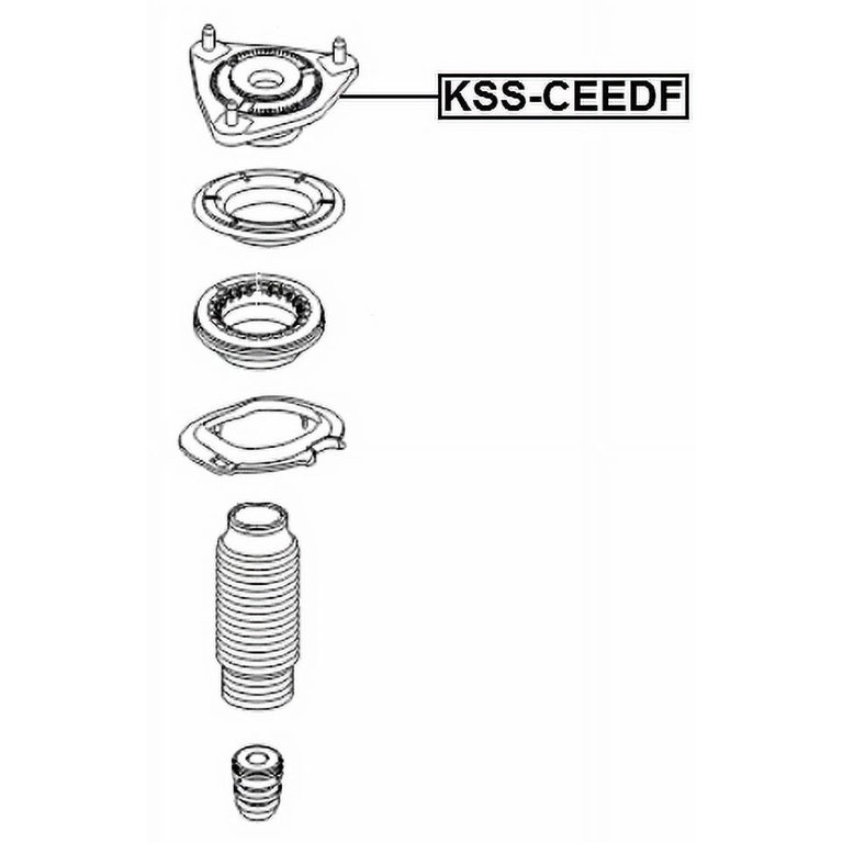 Febest FRONT SHOCK ABSORBER SUPPORT # KSS-CEEDF OEM 54610-A5000