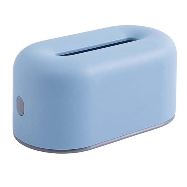 Caja de pañuelos de plástico Nordic Ins, dispensador de papel sencillo, estuche de almacenamiento para el hogar, dormitorio, mesa de centro, restaurante, azul cielo