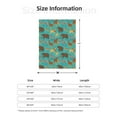 thumbnail image 5 of Rateoe Cute Animals Pattern Flannel Throw Blanket, Ultra-soft Blanket for Bed, Couch, Car, Hypoallergenic Anti-pilling blanket-50"x40"(Vertical), 5 of 6