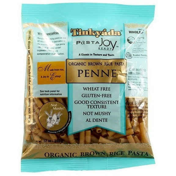Tinkyada Organic Brown Rice Penne Pasta Gluten Free -- 12 oz Pack of 4
